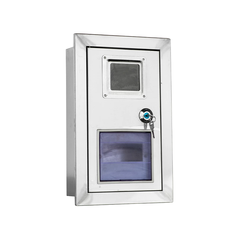 Boîtier de compteur encastré en acier inoxydable