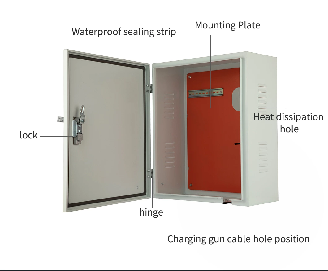 Boîtier de recharge pour véhicules électriques avec éclairage LED