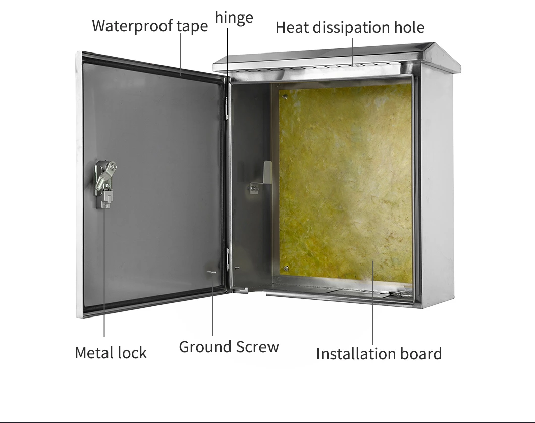 Armoire de recharge pour véhicules électriques en acier inoxydable, conforme à la norme IP54