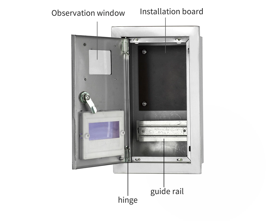 Boîtier de compteur mural étanche à la poussière en acier inoxydable
