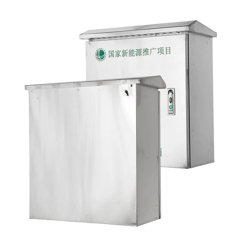 Boîtier de recharge pour véhicule électrique en acier inoxydable avec pieds de fixation