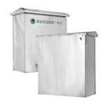 Boîtier de chargeur pour véhicule électrique en acier inoxydable avec trous prédécoupés