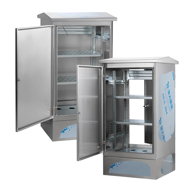 Baie en acier inoxydable avec montage vertical pour PDU