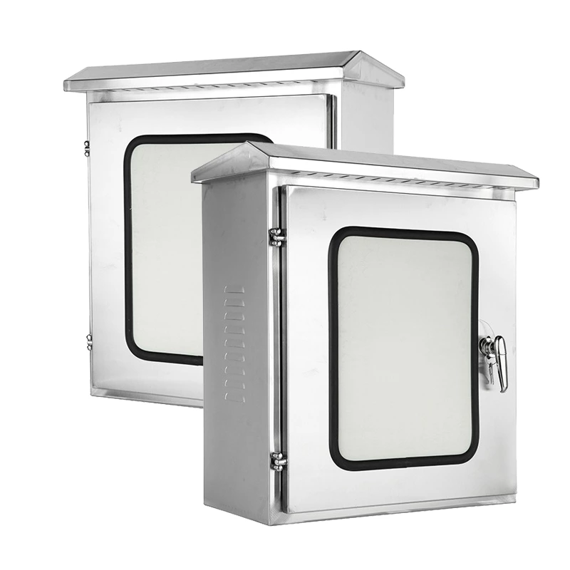 Armoire électrique en acier inoxydable à deux portes