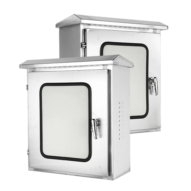 Armoire de distribution en acier inoxydable à deux portes