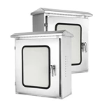 Armoire de distribution en acier inoxydable à deux portes