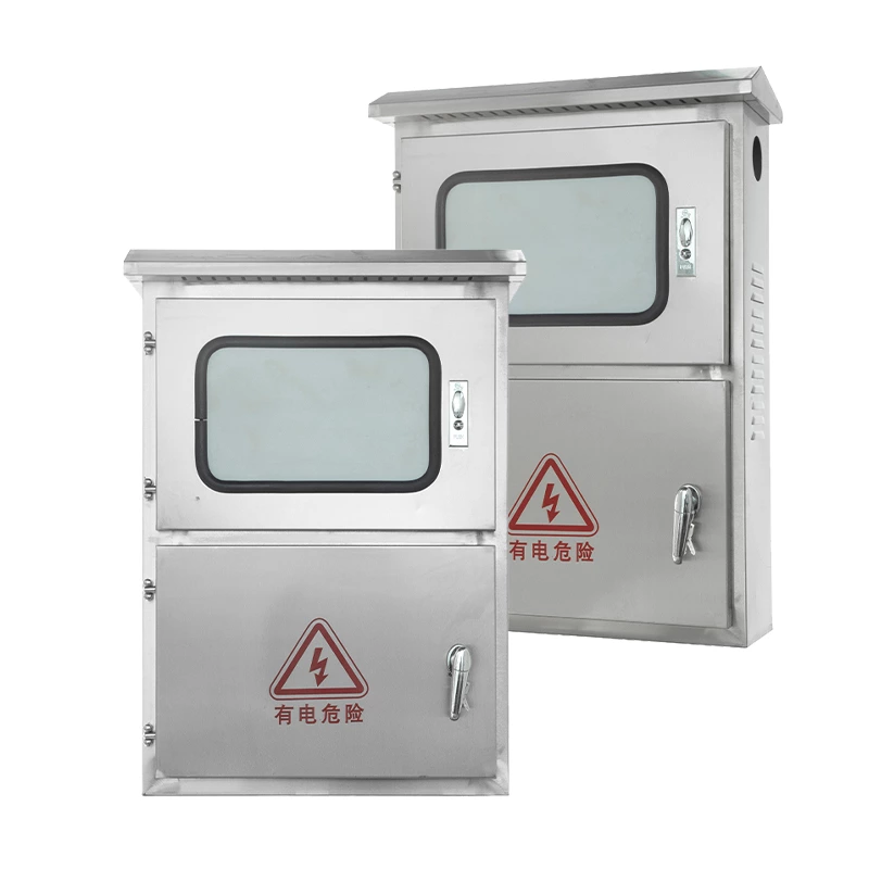 Armoire de raccordement au réseau en acier inoxydable pour panneaux photovoltaïques