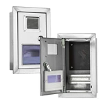 Boîte de jonction murale en acier inoxydable pour compteur