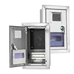 Boîtier mural pour compteur électrique en acier inoxydable