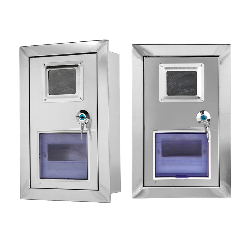 Boîtier mural pour compteur électrique en acier inoxydable