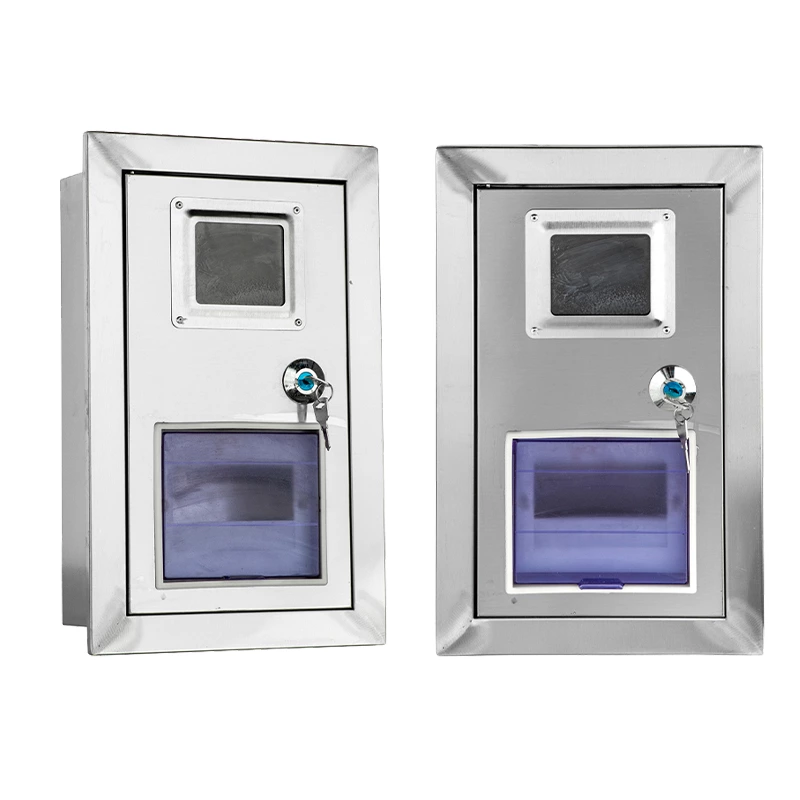 Boîtier de compteur mural en acier inoxydable sur mesure