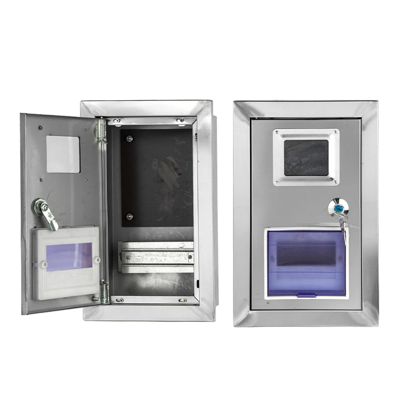 Boîtier mural en acier inoxydable pour compteur monophasé