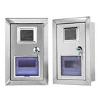 Boîtier de compteur mural en acier inoxydable IP54