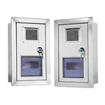 Boîtier de compteur mural en acier inoxydable pour usage commercial