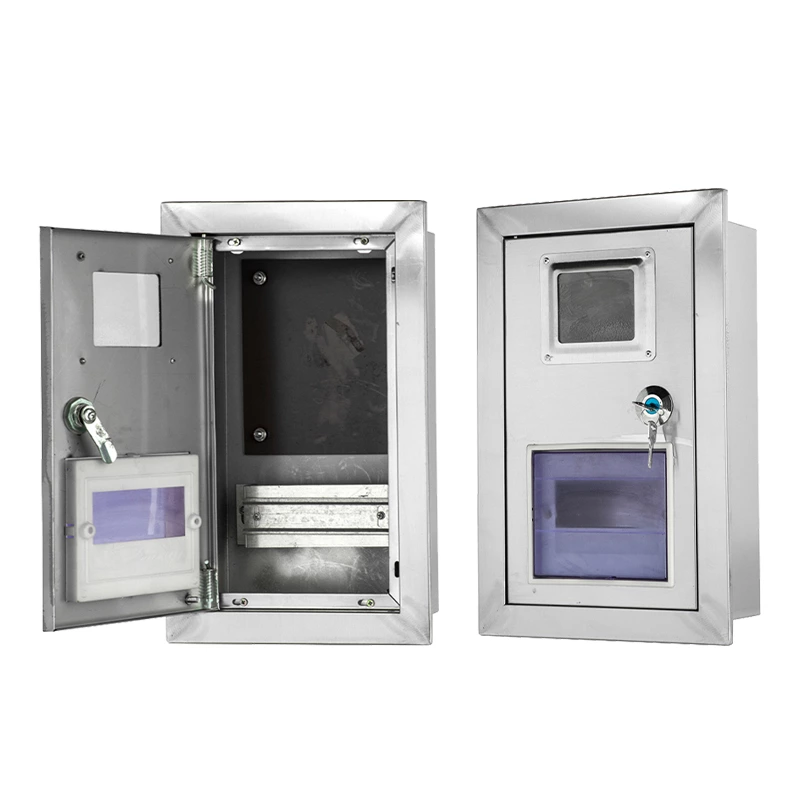 Boîtier mural de compteur de distribution en acier inoxydable