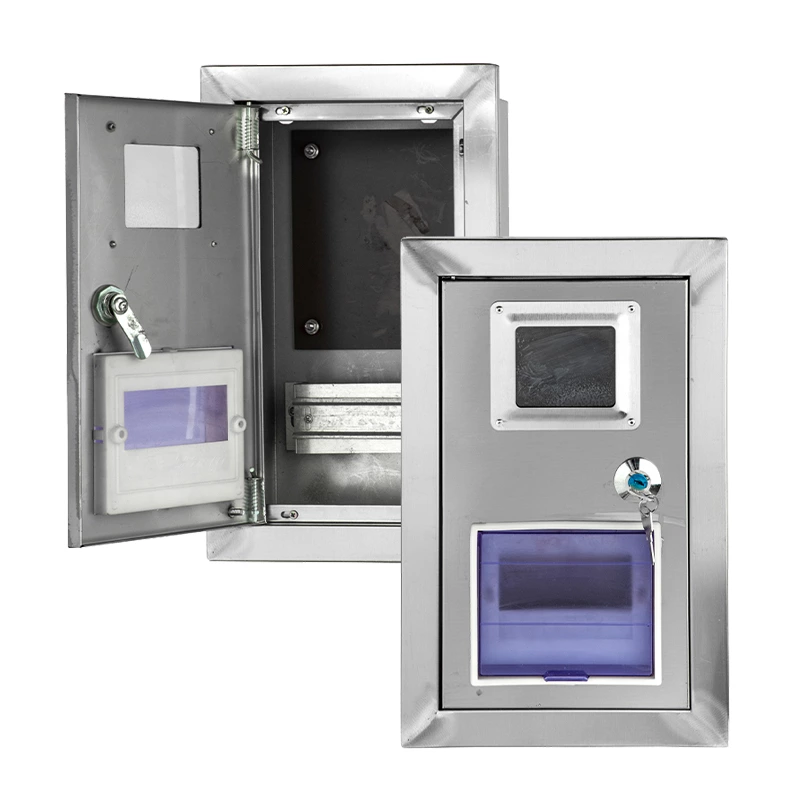 Boîtier de compteur mural extérieur en acier inoxydable