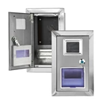 Boîtier de compteur mural extérieur en acier inoxydable