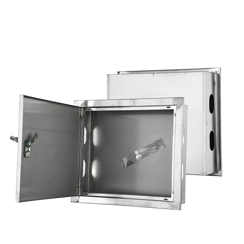 Boîtier de compteur d'eau en acier inoxydable, dimensions standard