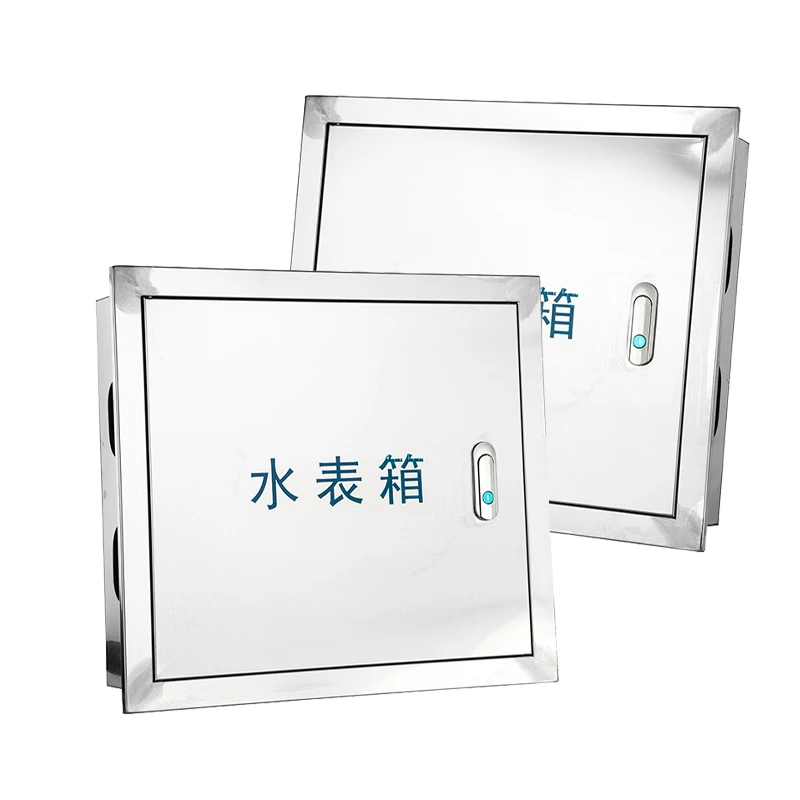 Boîtier d'accès au compteur d'eau en acier inoxydable
