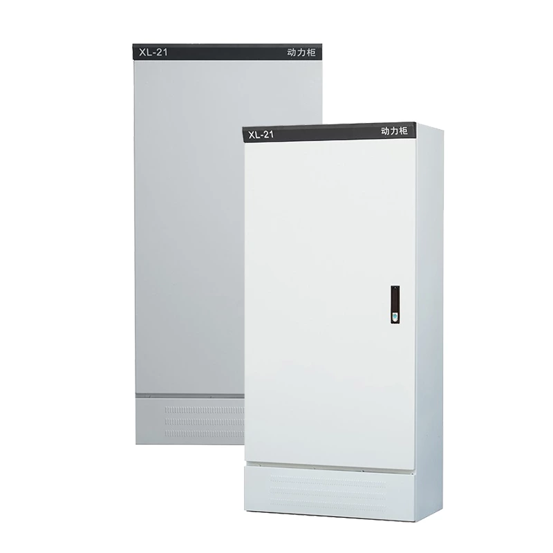 Armoire électrique sur pied avec étagères